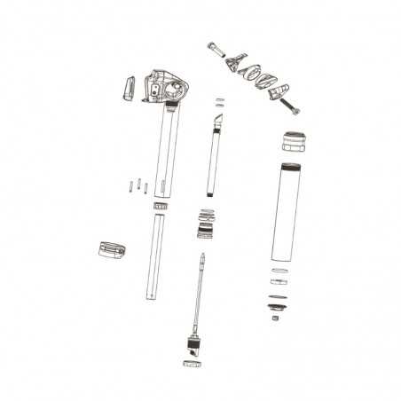 SRAM Kit 3 espaciadores cilindricos para tija telescópica 1 ROCKSHOX REVERB XPLR AXS 27.2 MM 2022+ 107939