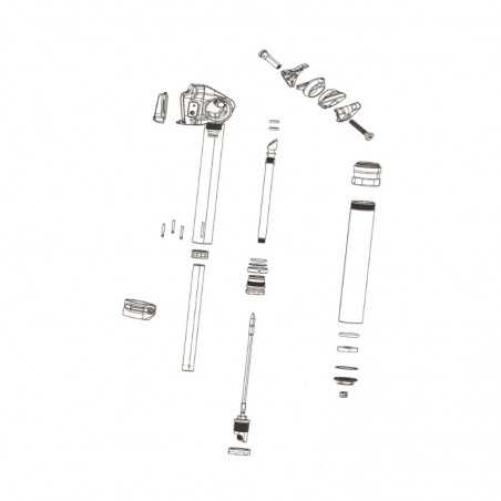 SRAM Kit of 12 cylindrical spacers for telescopic seatpost 1 ROCKSHOX REVERB XPLR AXS 27.2 MM 2022+ 107940