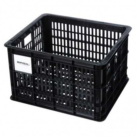 BASIL Plastic bicycle basket CRATE M 29.5L (34X40X25 CM) 722246VAR