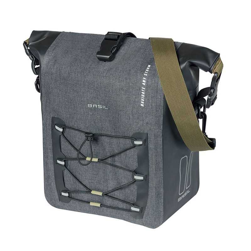 BASIL REAR CARRIER BAG NAVIGATOR STORM M HOOK-ON 12-15L (34X28X17 CM) 722299