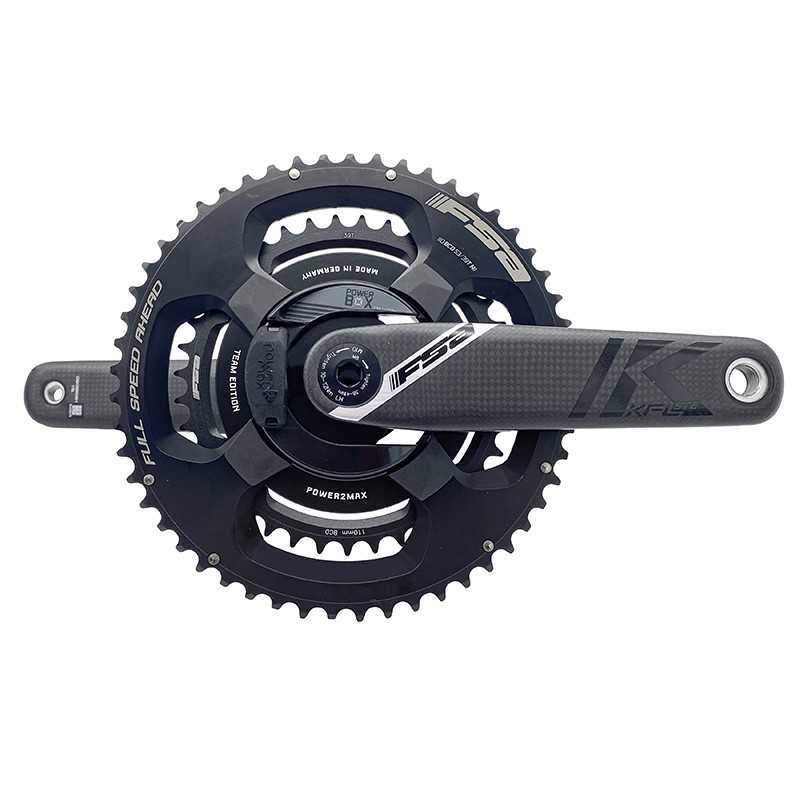 FSA Crankset with carbon potentiometer K-FORCE TEAM POWERBOX DIRECT MOUNT 172.5 MM 53X39D 12V 722870