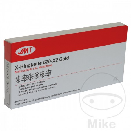 paso cadena de moto x-ring 520x2