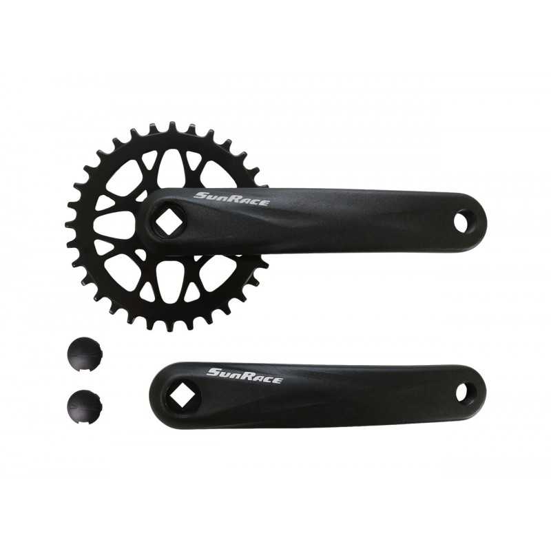 SUN RACE bicycle crankset and chainring PL/BI FCM40U 53305