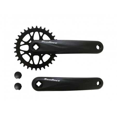 SUN RACE Juego de bielas y platos bicicleta PL/BI FCM40U 53305