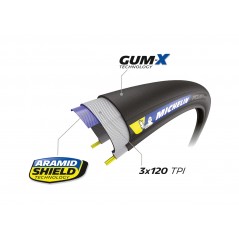MICHELIN Cubierta neumático bicicleta aro flexible 700X28 POWER CUPULA CLASSIC 60752