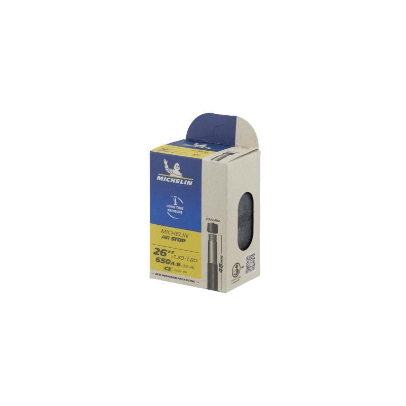 MICHELIN Camara de aire bicicleta válvula moto 26X1.30/1.80 48 60755