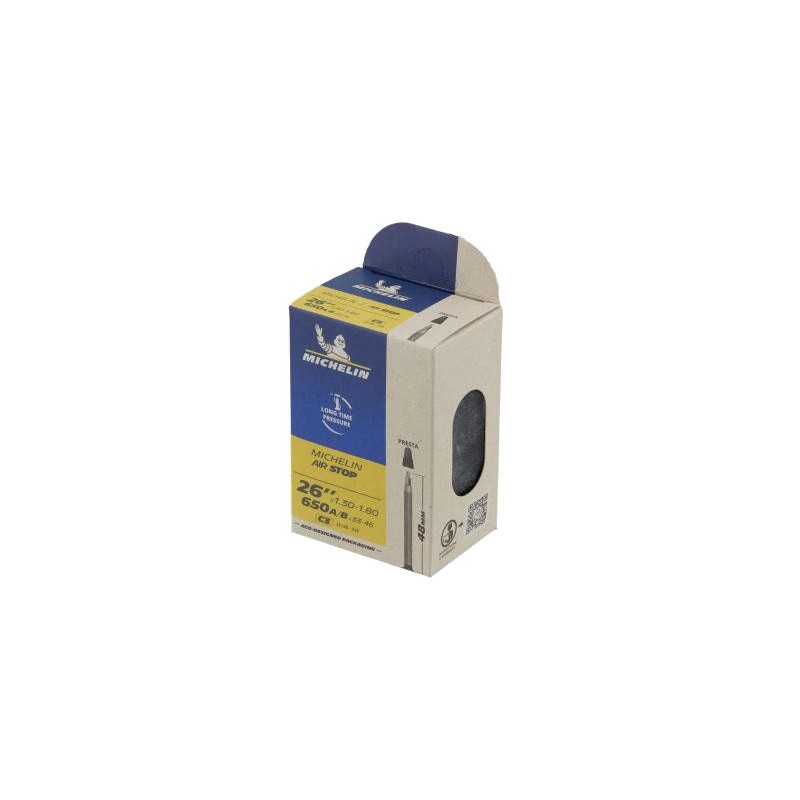 MICHELIN Camara de aire bicicleta válvula bici 26X1.30/1.80 48 60756