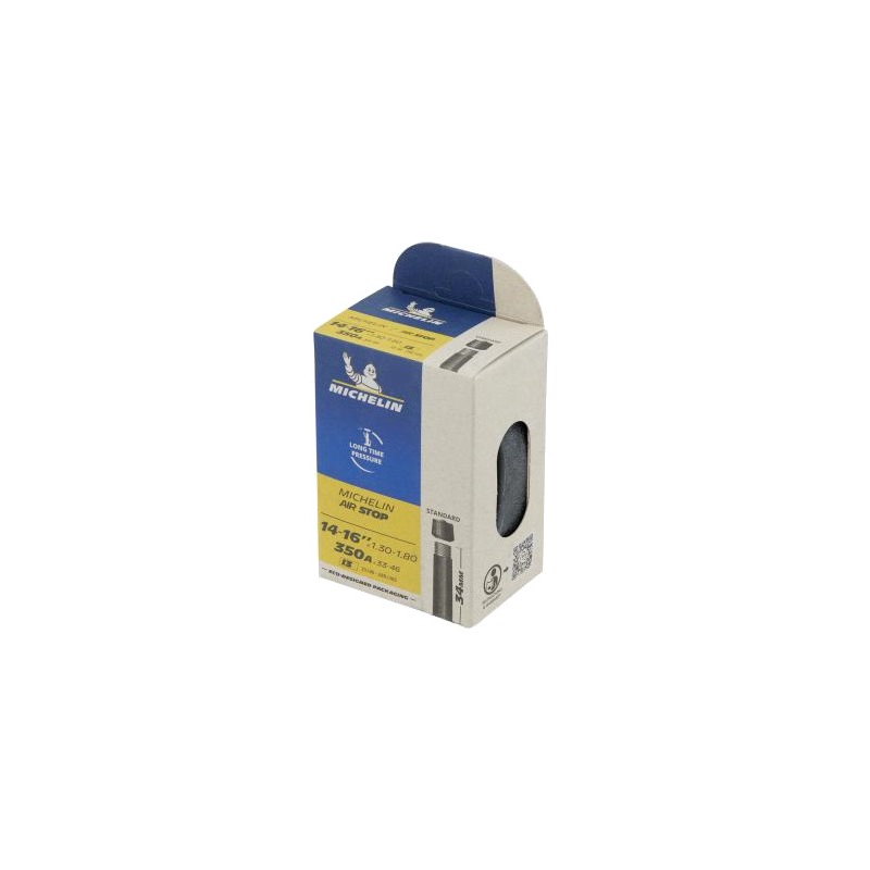 MICHELIN Camara bicicleta válvula schrader 14-16X1.30-1.80 V.MOTO34 59524