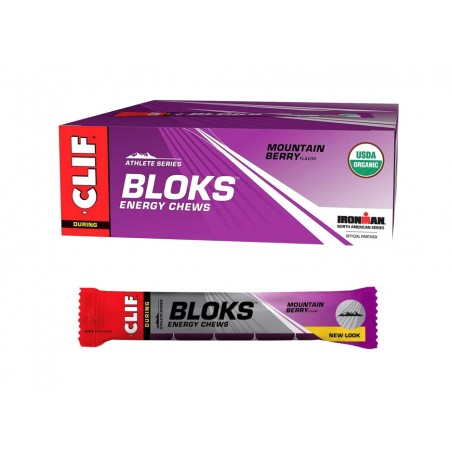 CLIF Caja 18 paquetes gominolas energizantes de mora para deportistas BLOKS 1200105000083