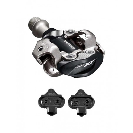 SHIMANO Pedal de bicicleta + calas DEORE XT M8100 SM-SH51 4550170444181
