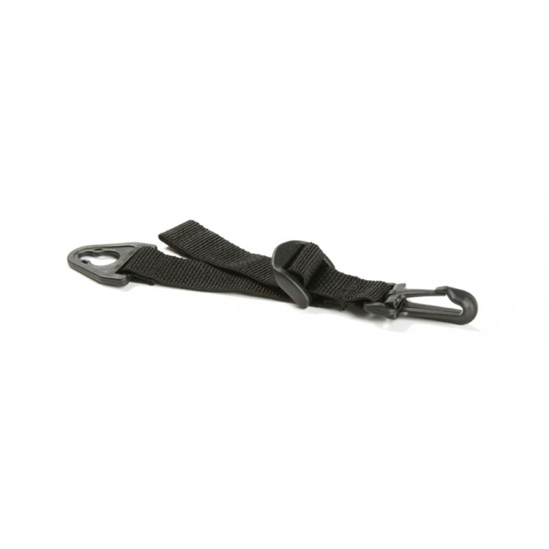 BURLEY Clips universales para bolsa con cinta tensora corta TRAVOY (4U) 703474