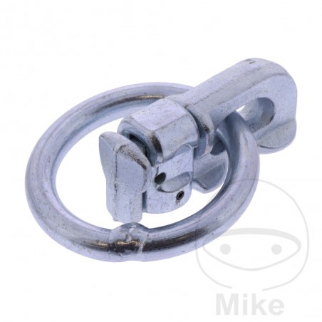 terminal with ring for cargo securing rail