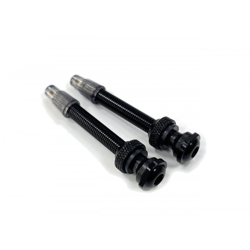 VITTORIA Pack de 2 Válvulas Tubeless Aluminio Negro - 14965VAR