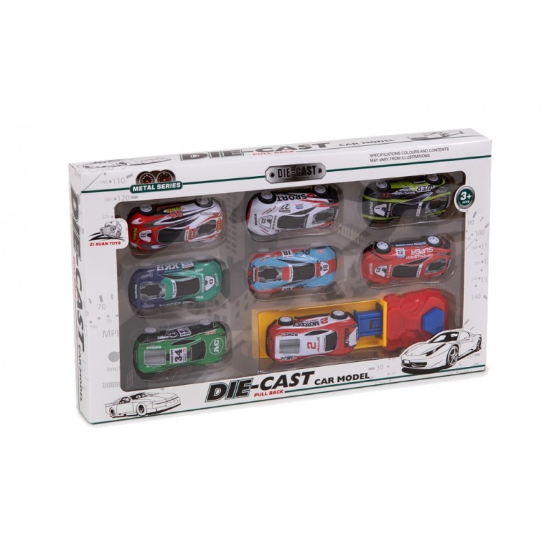 VARIOS Coches de metal con lanzadera 17X29X3 CM (12UD) 16309