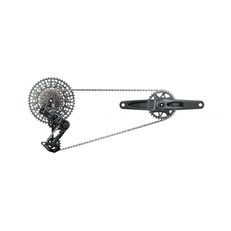 SRAM Wide dub pod direct mount electronic shifting group 165 mm 1x12v (10-52) GX T-TYPE EAGLE AXS 32T 107888