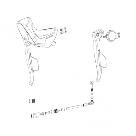 SRAM Right disc brake/shift lever replacement kit (includes handrest) APEX ETAP AXS 107928
