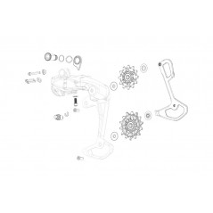 SRAM Jaula interior cambio axs incluye tornillos APEX XPLR 107948