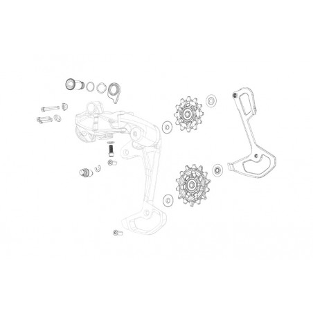 SRAM Axs gearbox inner cage includes screws APEX XPLR 107948