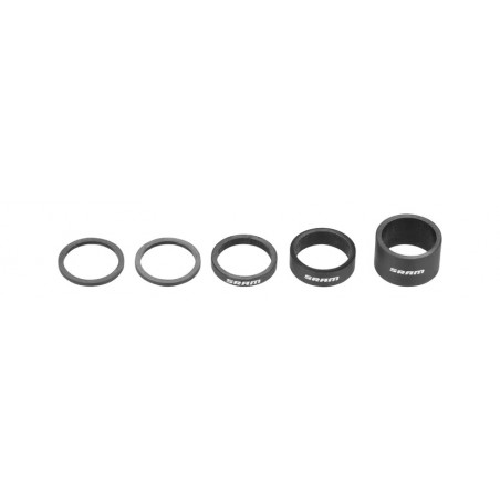 SRAM Kit espaciadores direccion carbono brillo (2.5x2.5mm/10mm/20mm) 108359