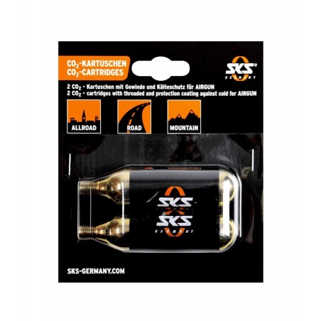 SKS Cartucho bomobonas con rosca 16G SET FOR AIRBUSTER THREADED 2 CO2 4002556121518