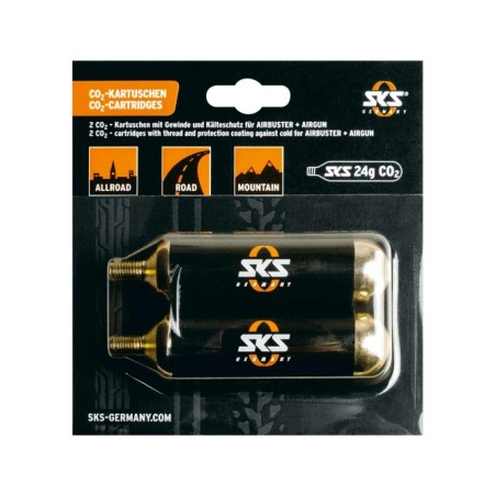 SKS Cartucho bomobonas con rosca 16G SET FOR AIRBUSTER THREADED 2 PCS CO2 4002556636821