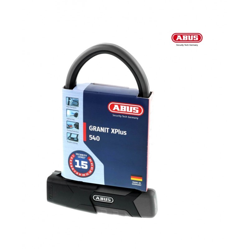 ABUS Candado con el nivel de seguridad más alto GRANIT XPLUS 540/160HB230 + USH540 LEVEL 15 4003318111860