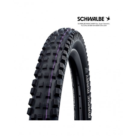 SCHWALBE Cubierta neumatico para bicicleta MAGIC MARY EVO SUPER DOWNHILL ADDIX ULTRA SOFT 29X2.40 B/B-SK 4026495880879