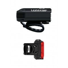 LEZYNE Front and rear led bicycle lights FUSION DRIVE 500+ / ZECTO 200+ PAIR SATIN 4710582552076