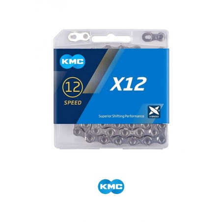 KMC Cadena para bicicleta X-12 12V 126 LINKS 234 G 4715575890203