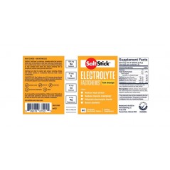 SALTSTICK Pastillas energéticas de rápida acción sabor naranja FASTCHEWS 60U 793888979338