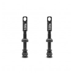 TÖLS Anti-puncture fluid for tubeless with matte black aluminum Presta valve kit 44MM MATE 8436577118183