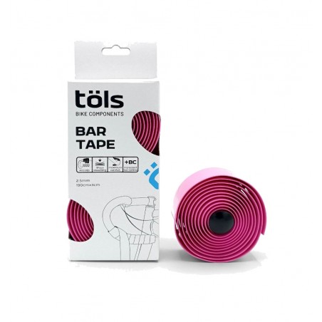 TÖLS CINTA DE MANILLAR BAR TAPE EN COLOR ROSA 8436577118350