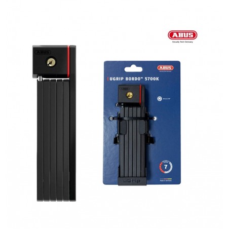 ABUS Folding padlock with security level BORDO UGRIP 5700K/80 SH 7 4003318844256