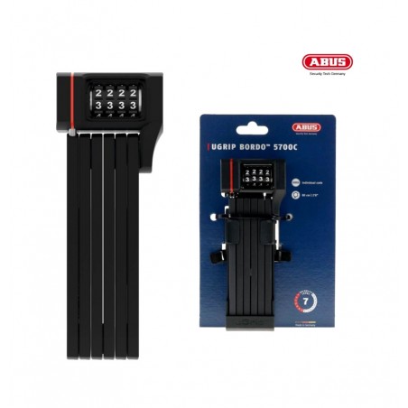 ABUS Folding padlock with security level BORDO UGRIP 5700C/80 SH 7 4003318877919