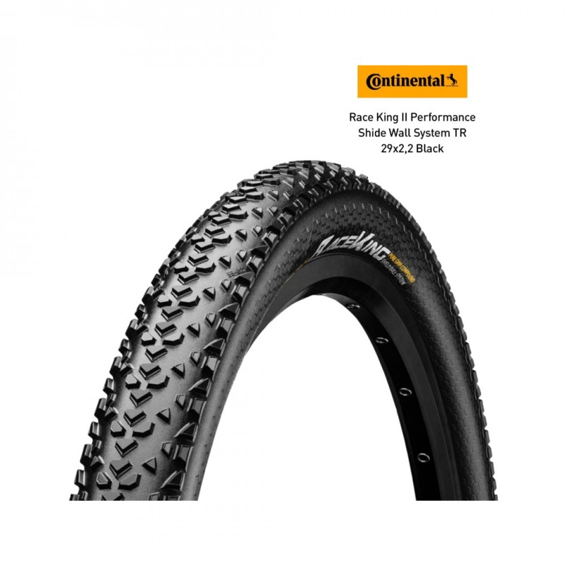 CONTINENTAL Cubierta neumatico para bicicleta RACE KING II PERFORMANCE SHIELDWALL SYSTEM TR 29X2,2 4019238797558