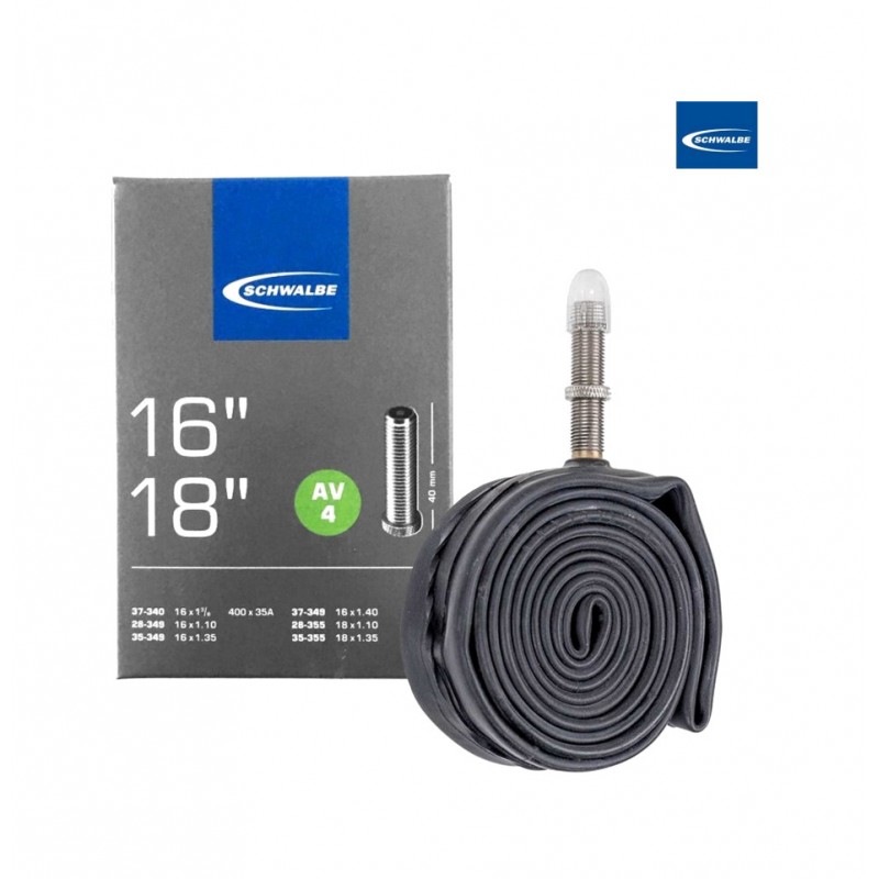 SCHWALBE Cámara de aire para bicicleta AV4 28/37-340/355 4026495100007