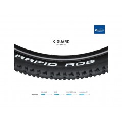 SCHWALBE Tire for bicycle RAPID ROB K-GUARD 26X2.25 B/B-SK 4026495848435