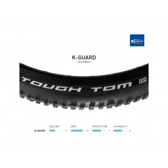 SCHWALBE Cubierta neumatico para bicicleta TOUGH TOM K-GUARD 26X2.25 B/B-SK 4026495875578