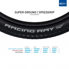 SCHWALBE Tire for bicycle RACING RAY EVO SUPER GROUND TLE 29X2.35 B/B-SK TUBELESS READY 4026495880350