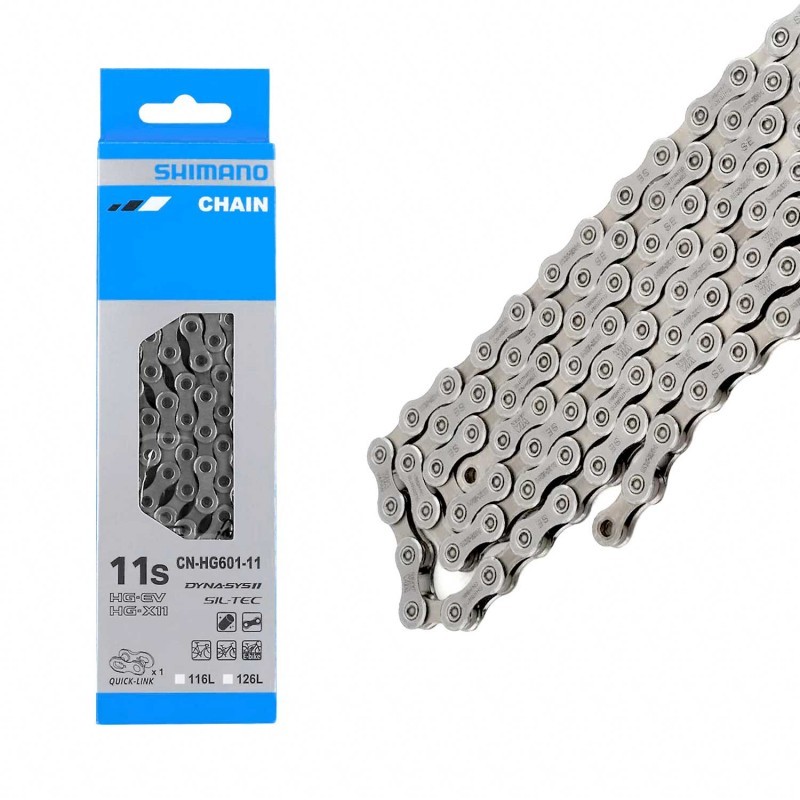 SHIMANO Cadena para bicicleta CN-HG601 11V 126 LINKS 4550170378653