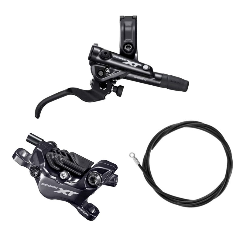 SHIMANO Rear bicycle disc brake kit with hose BL-M8100 + BR-M8120 4 PISTONES XT 4550170447380