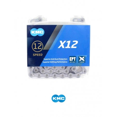 KMC Bicycle chain X-12 EPT 12V 126 LINKS 234 G 4715575890210