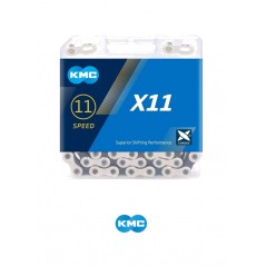 KMC Bicycle chain X-11 11V 118 LINKS 242 G SILVER/BLACK 4715575890302