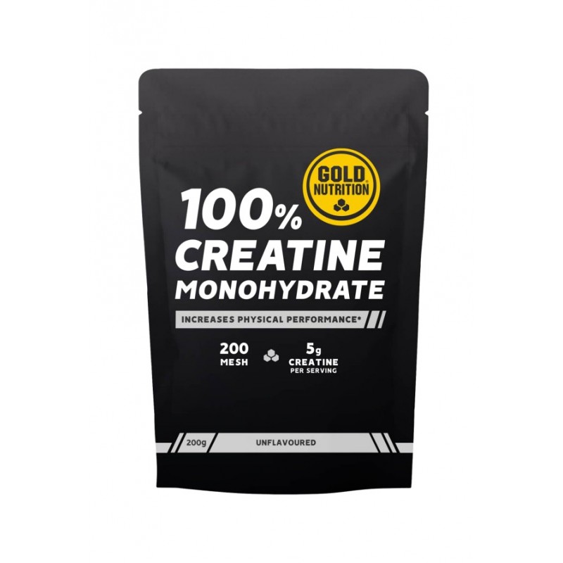 GOLD NUTRITION Creatina monohidratada sin sabor 200G UNFLAVOURED 5601607078260