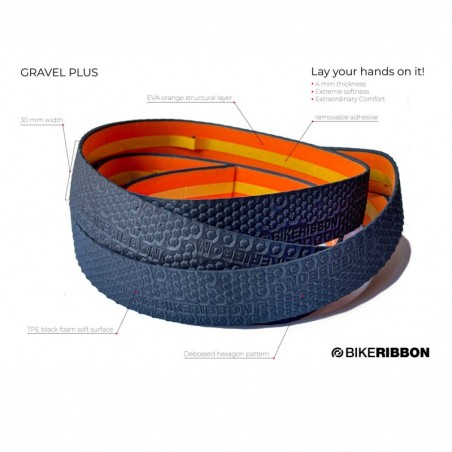 BIKE RIBBON HANDLEBAR TAPE GRAVEL PLUS BICOMP 01 8027312011694