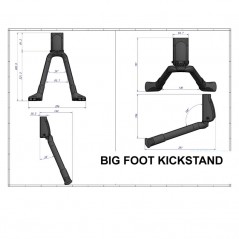 URSUS Double bicycle kickstand BIG FOOT - 275MM 8053677176785