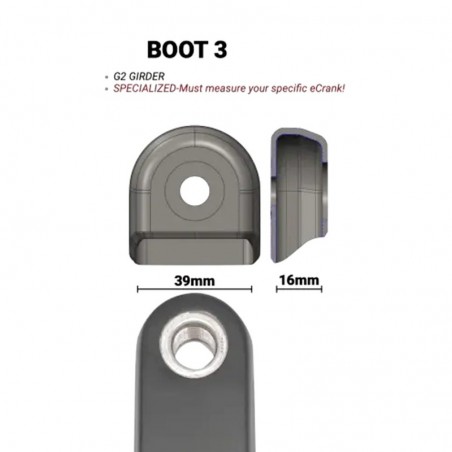 PRAXIS Protector de biela para carbono CRANK BOOT FOR G2-GIRDER CARB | G2 LYFT ETOR ECRANK 850033390094