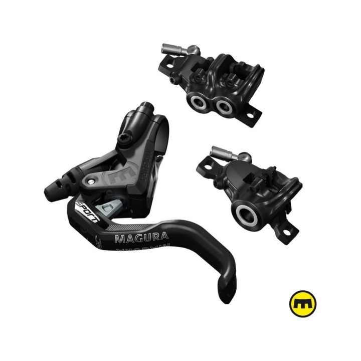 MAGURA Front + Rear Bicycle Disc Brake Kit 1-FINGER (4P) (2P) 480 G POSTMOUNT MT TRAIL SPORT 4055184016473