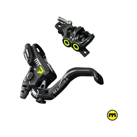MAGURA Disc brake, lever with pump and caliper MT7 PRO 1-FINGER 4 PISTONES 255 G POSTMOUNT MTB 4055184029053