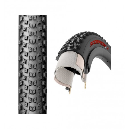 CERAMICSPEED Cubierta neumatico para bicicleta SCORPION™ XC M PRO 29 X 2.4 PROWALL RED 8019227435467